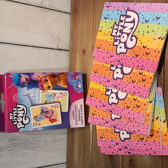 MY LITTLE PONY jumbo playing cards 54 cards NIB - Picture 2 of 5